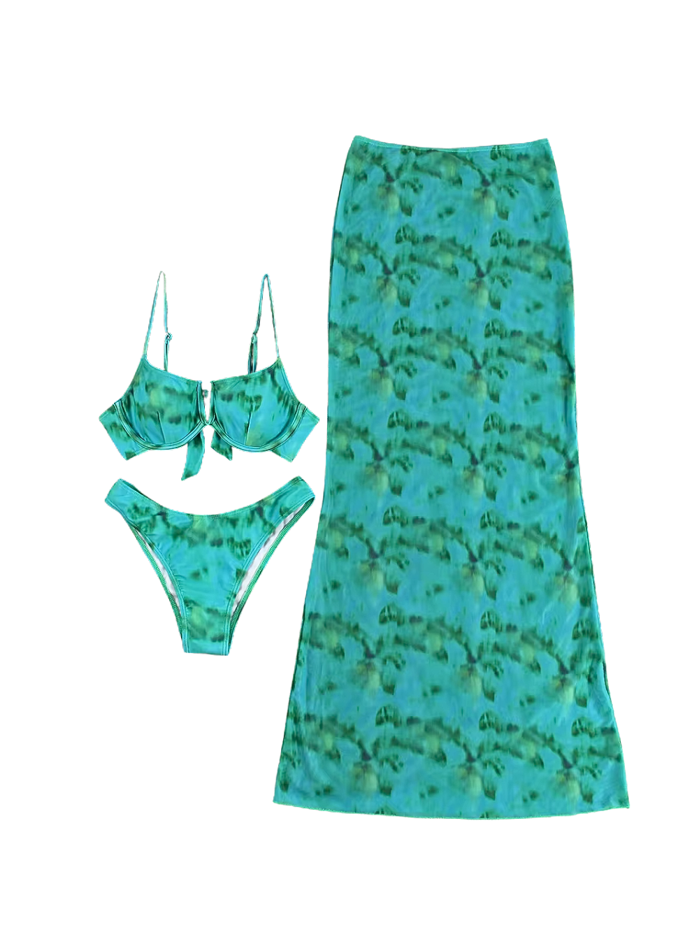 Tropic Heat – Tie-Dye Bikini Set (3-teilig)