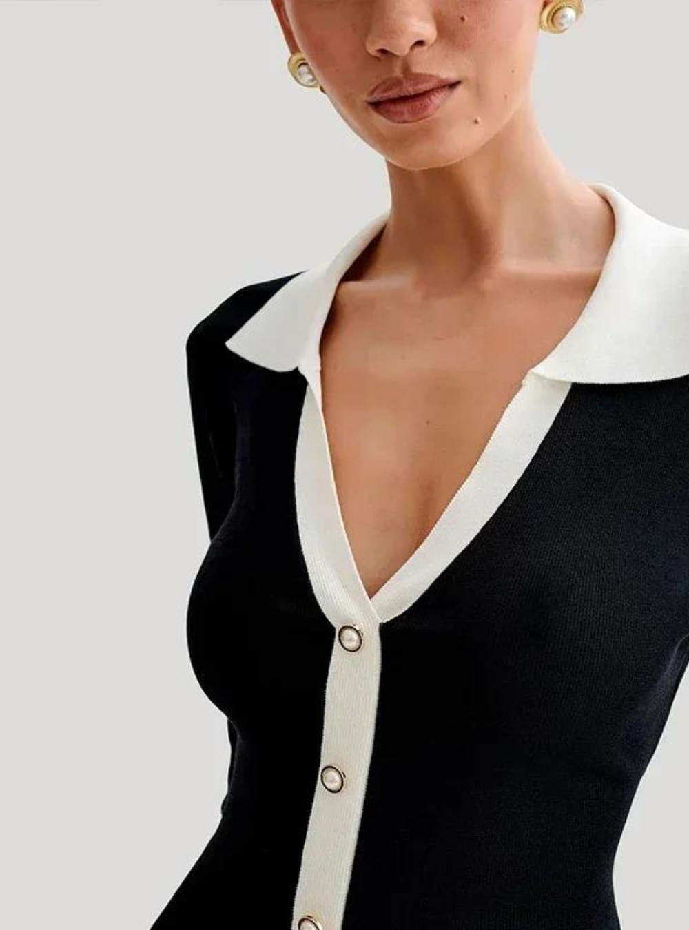 Rüschen Mini Kleid
