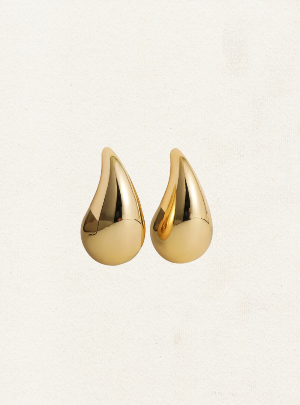 Sleek Water Drop Stud Earrings