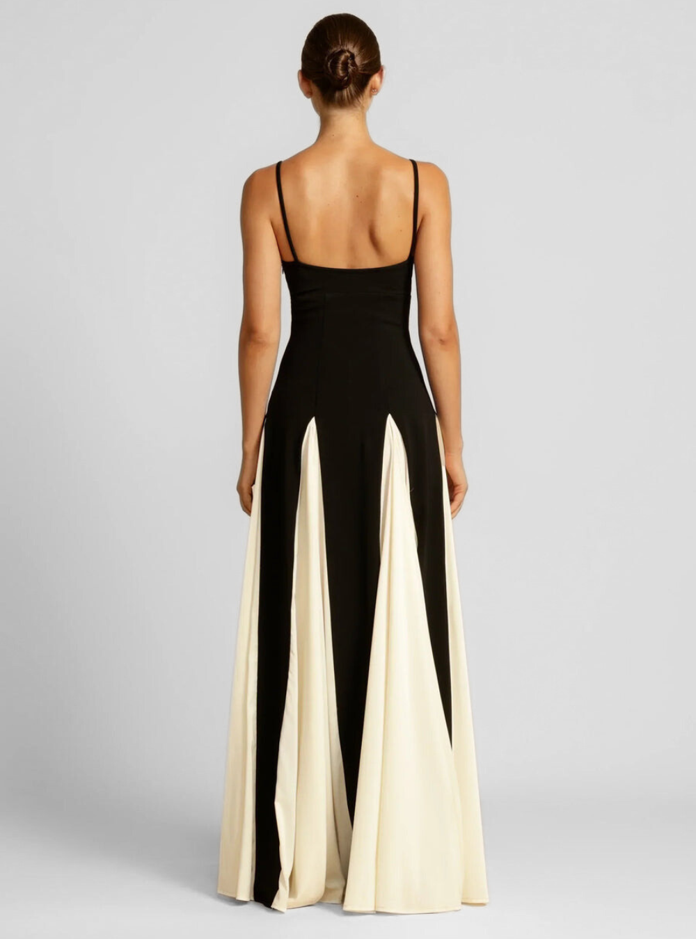 Colorblock Maxi Kleid