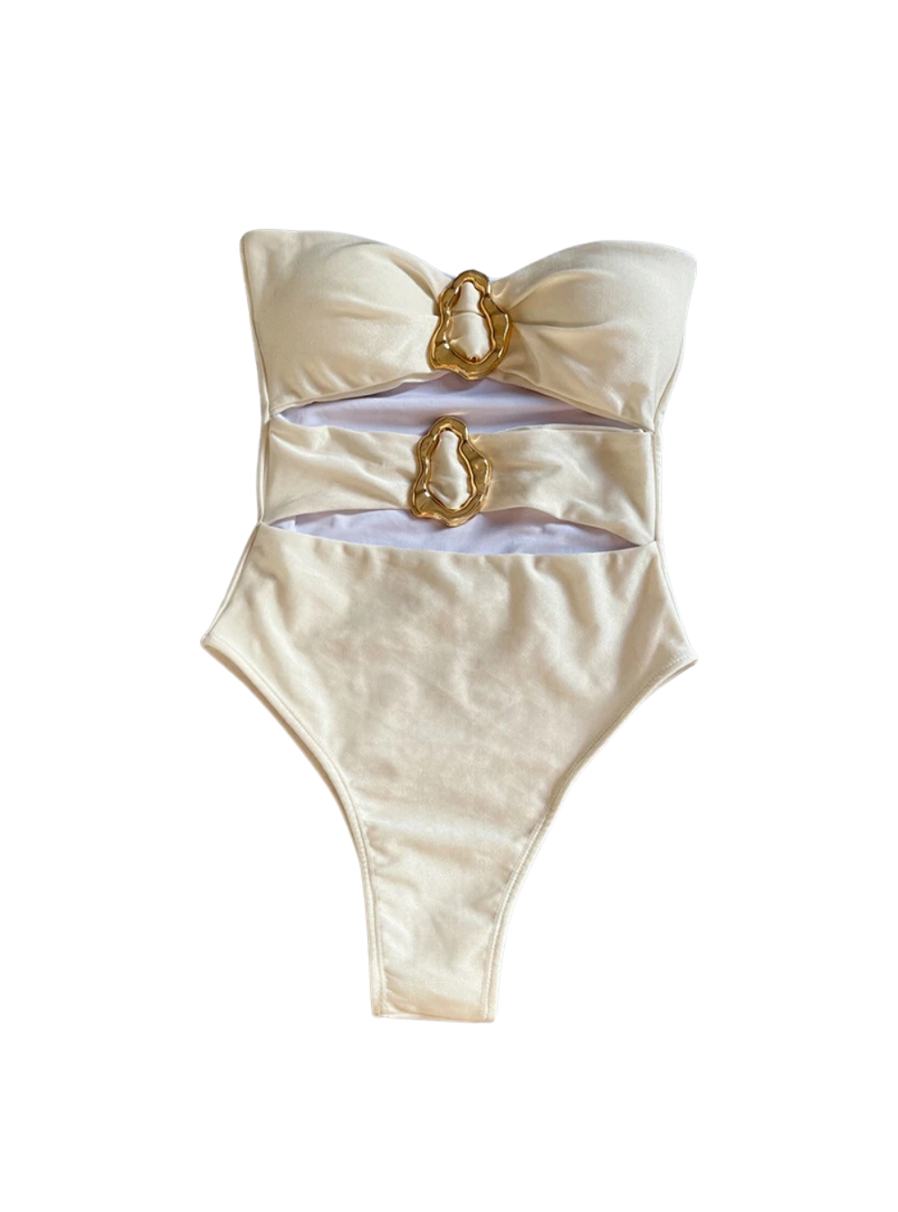 Oasis Cut – Monochrome One-Piece Swimsuit