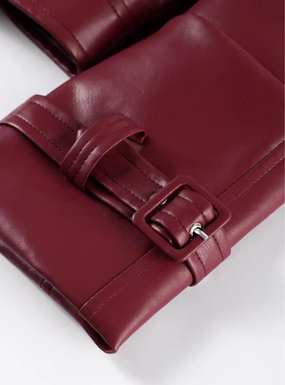 Burgundy Lederjacke