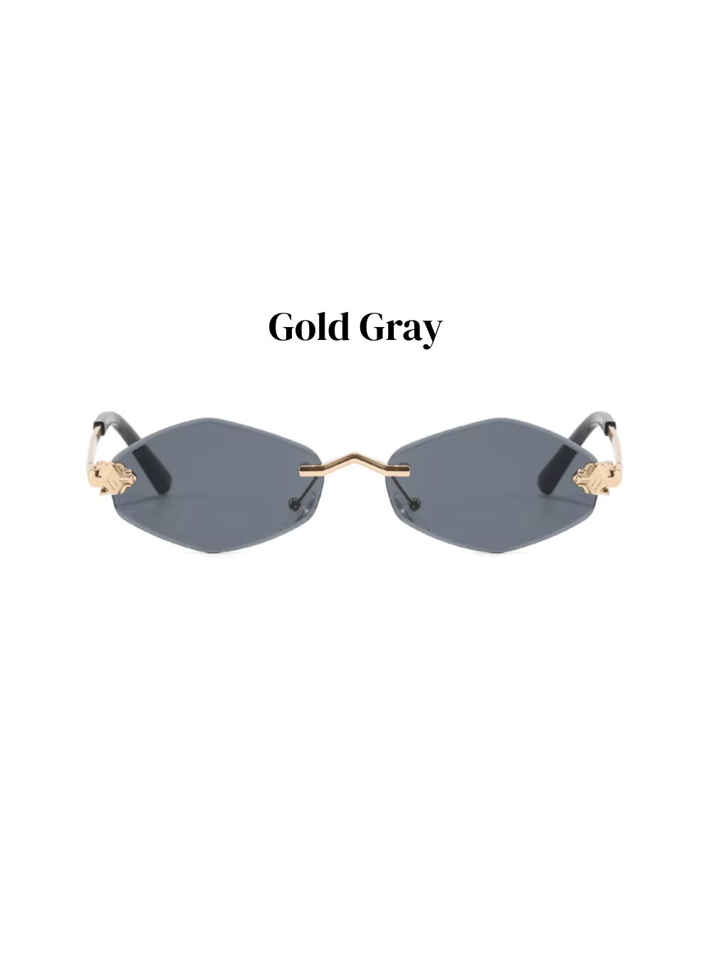 Polygonal Vintage Sonnenbrille