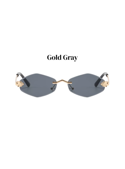 Polygonal Vintage Sonnenbrille