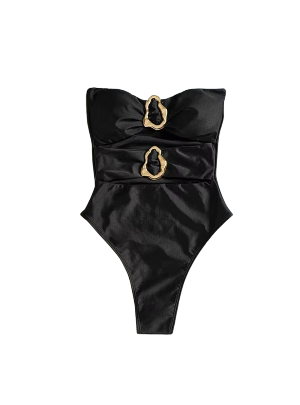 Oasis Cut – Monochrome One-Piece Swimsuit