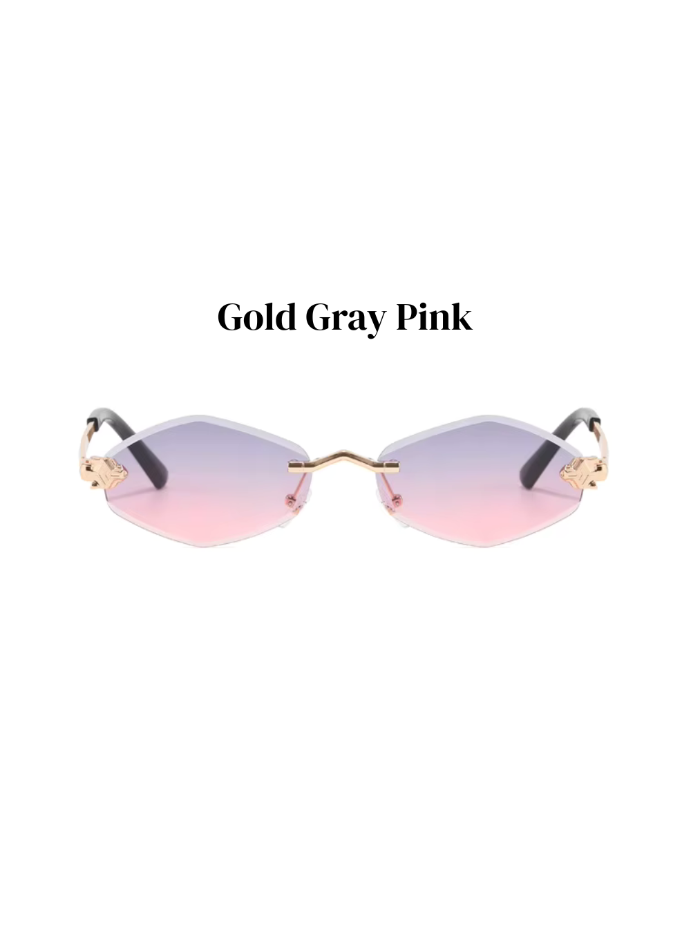 Polygonal Vintage Sonnenbrille