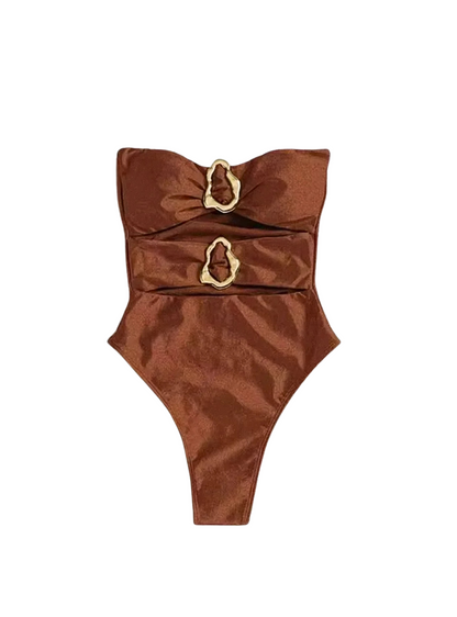 Oasis Cut – Monochrome One-Piece Swimsuit