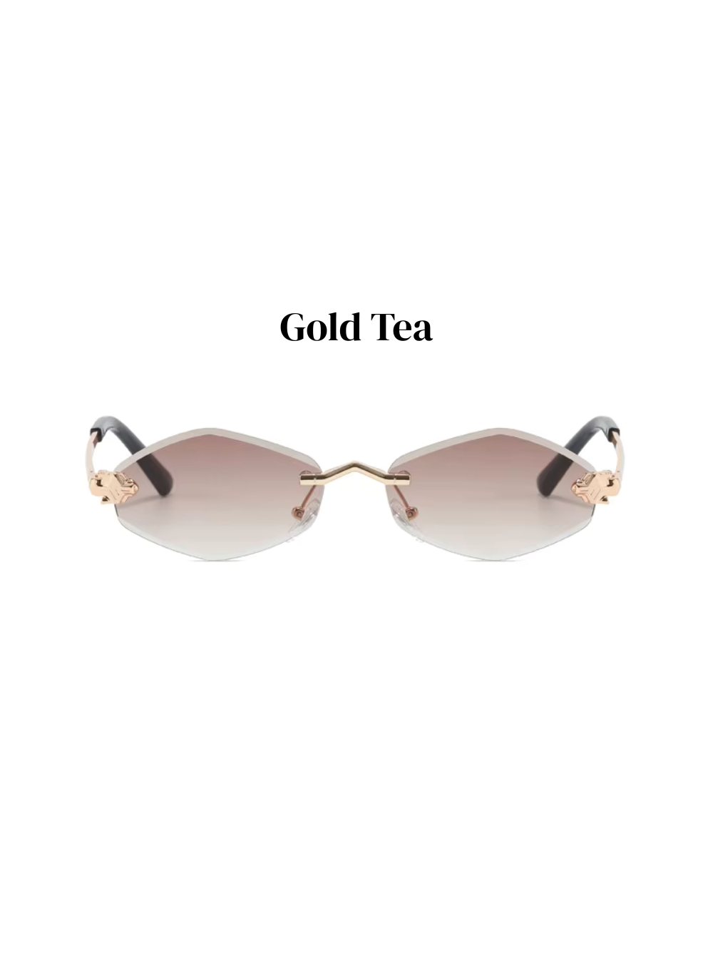 Polygonal Vintage Sonnenbrille