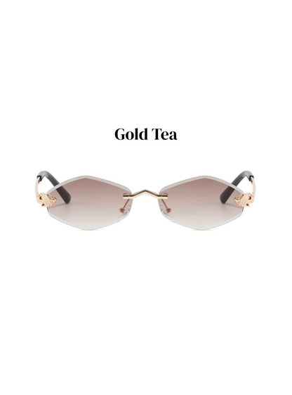 Polygonal Vintage Sonnenbrille