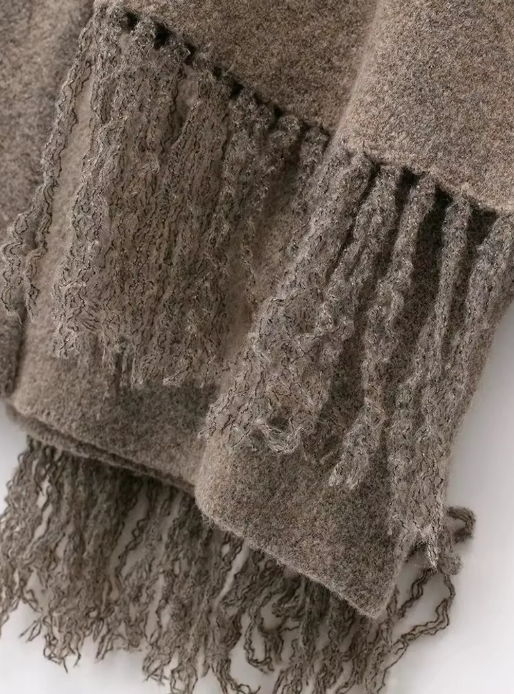 Teddy Strickjacke mit Schal