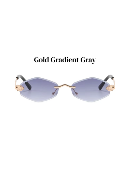 Polygonal Vintage Sonnenbrille