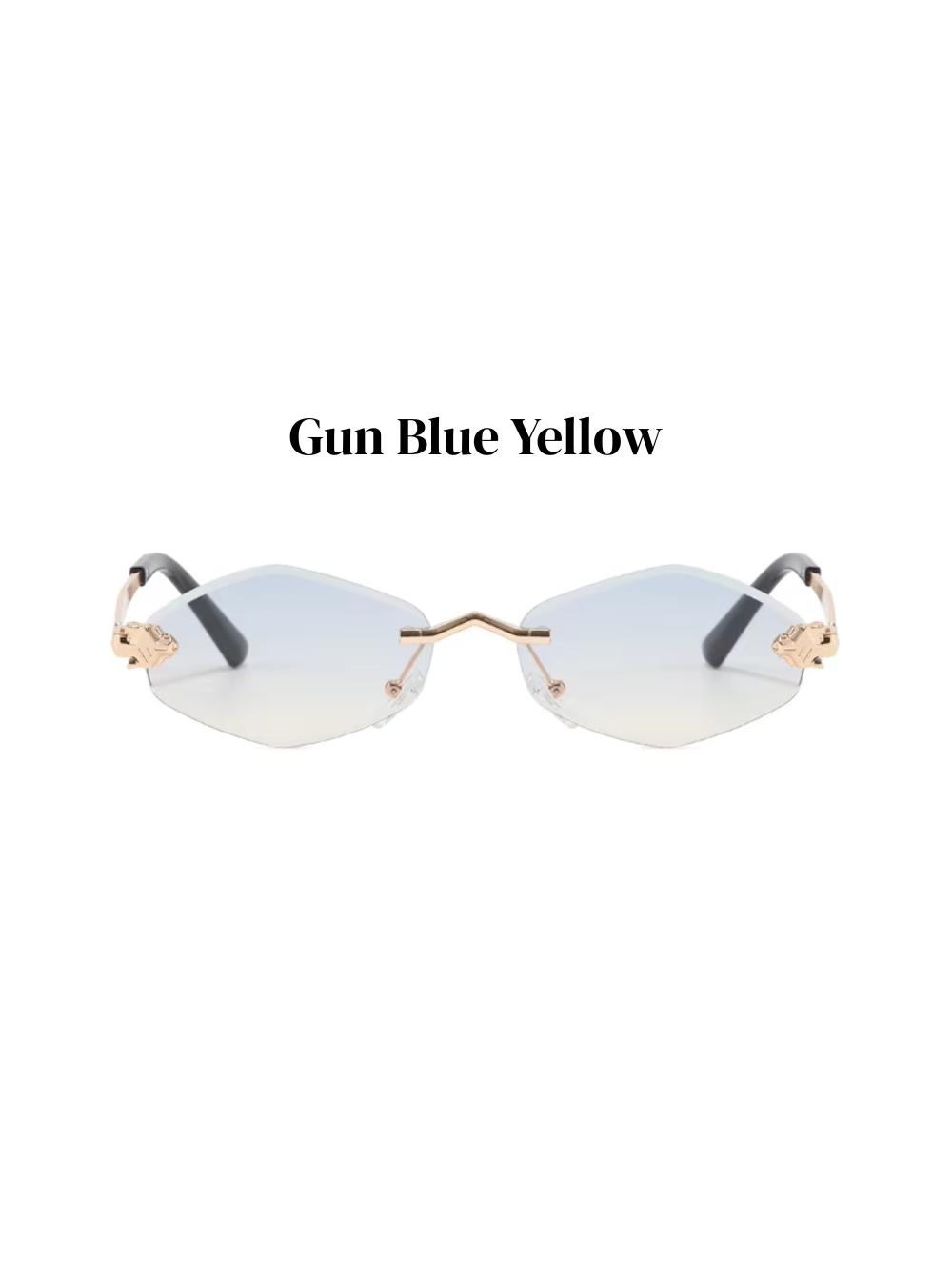 Polygonal Vintage Sonnenbrille