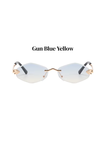 Polygonal Vintage Sonnenbrille