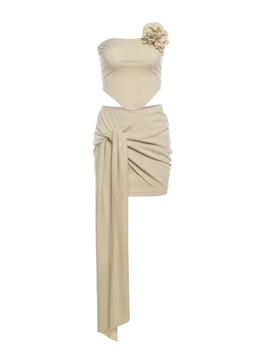 Elegantes 2-teiliges Set mit Blumen-Top