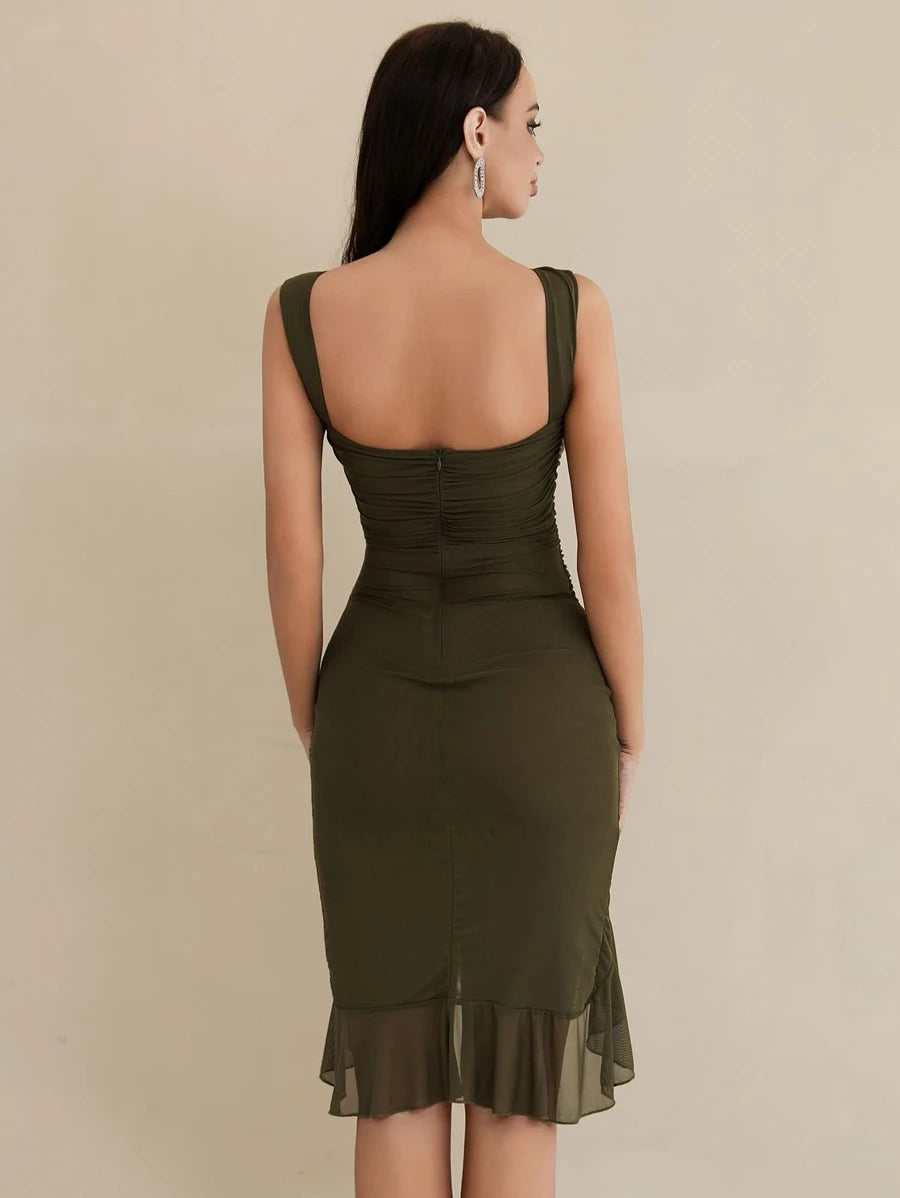 Mesh mini dress 