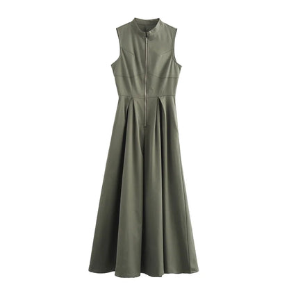 Elegance Zip Midi Dress
