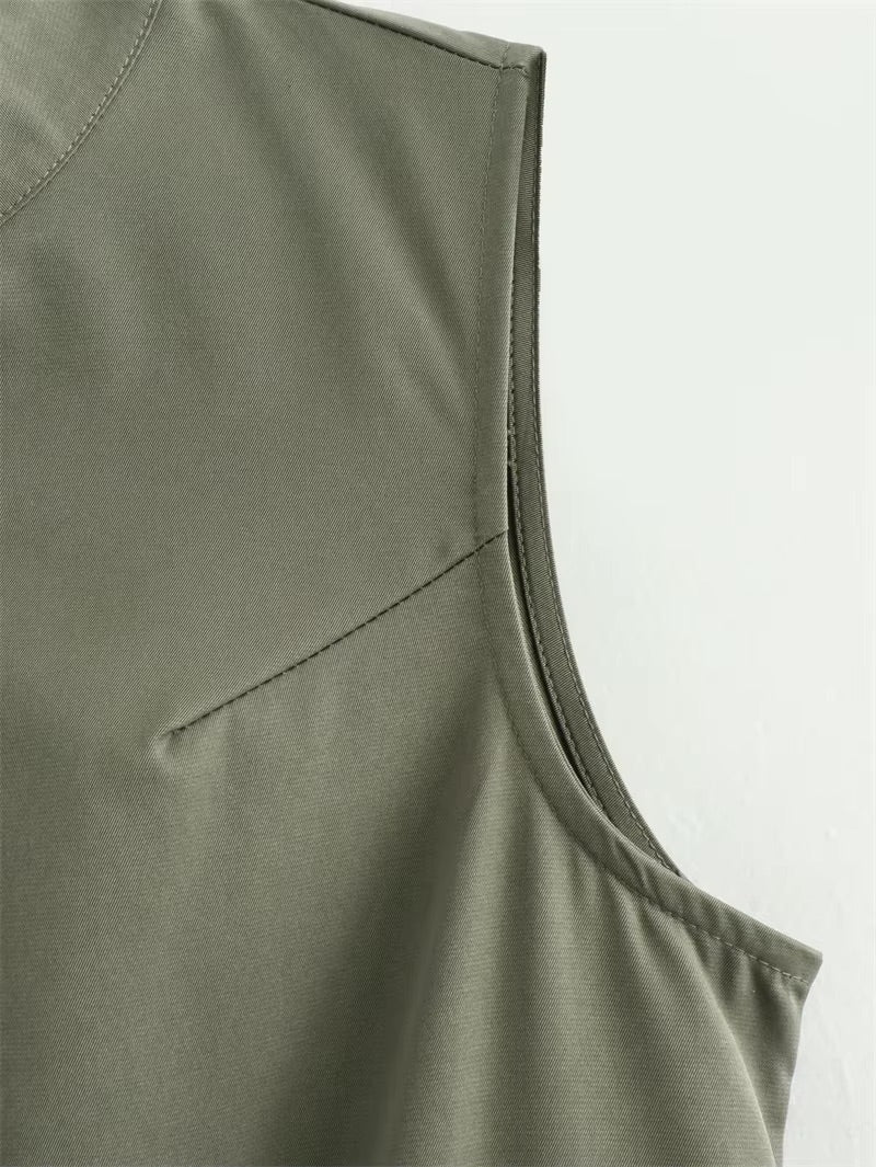 Elegance Zip Midi Dress