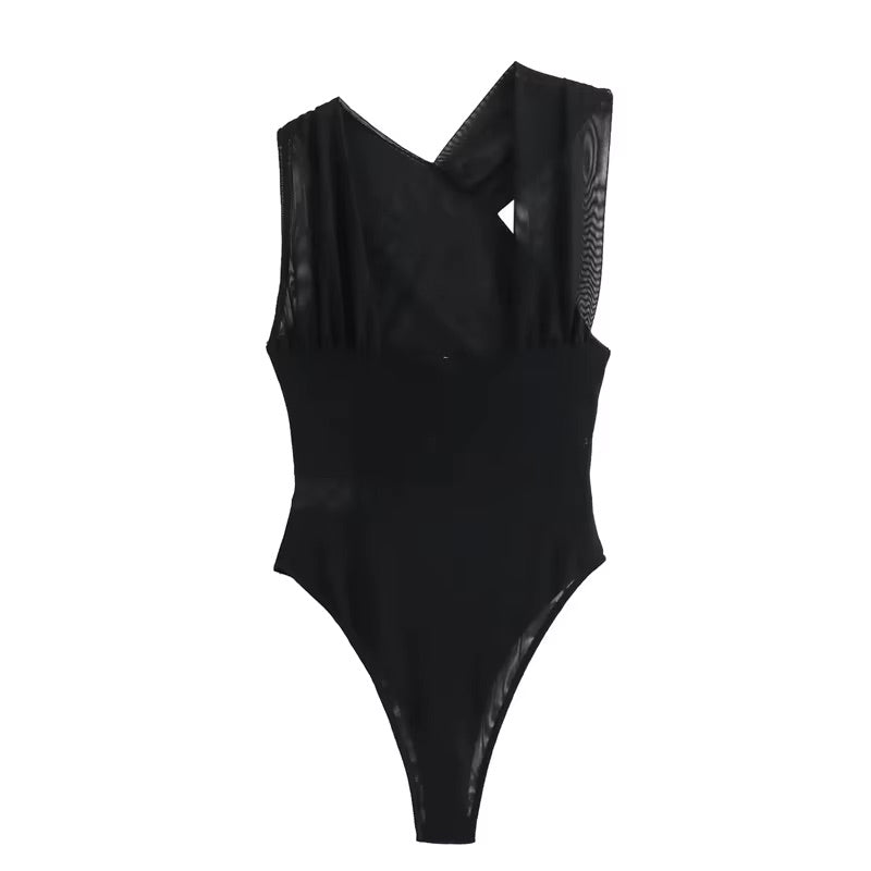 Draped Elegance Bodysuit
