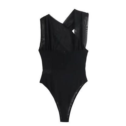 Draped Elegance Bodysuit