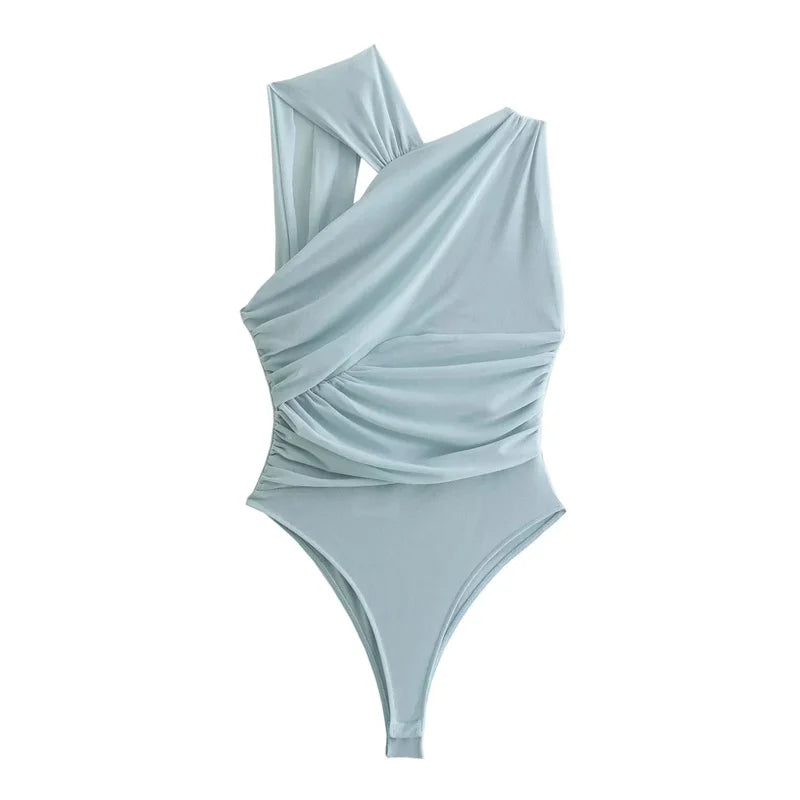 Draped Elegance Bodysuit