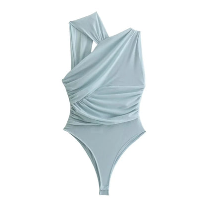 Draped Elegance Bodysuit