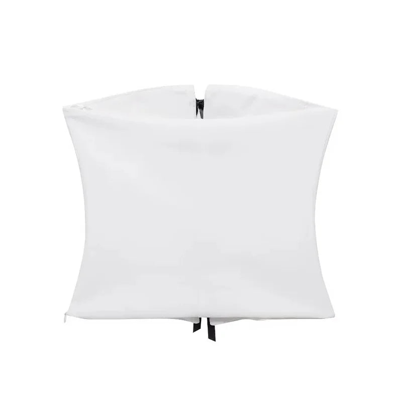 Off-Shoulder Corset Top mit Schleifen
