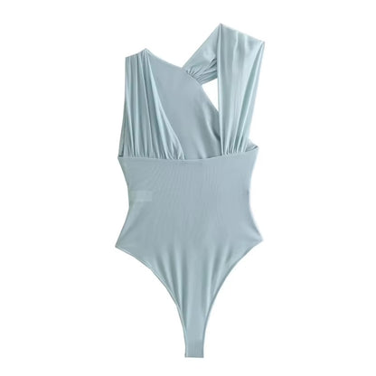 Draped Elegance Bodysuit